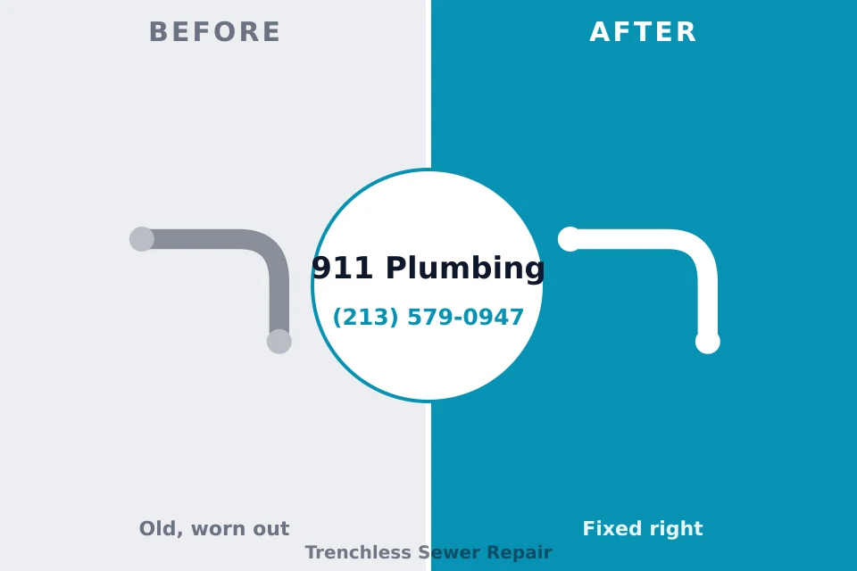 Before and after: plumbing company Fox Lake Hills, IL